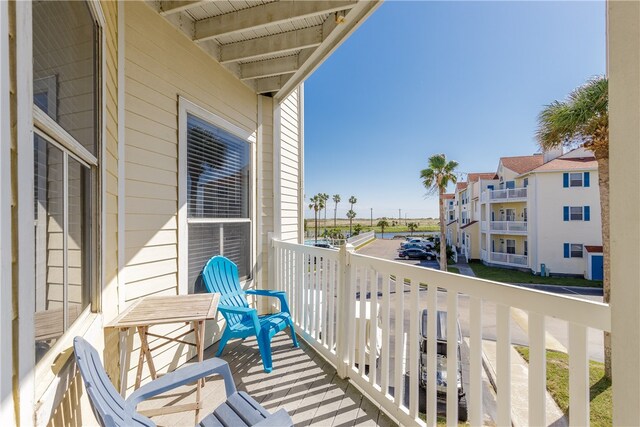 view of balcony