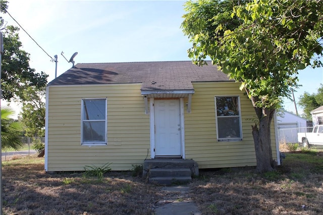 view of bungalow-style home