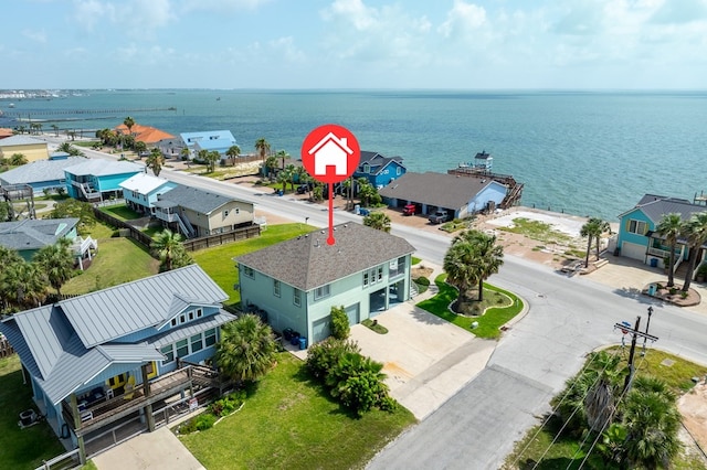 1819 Bay Shore Dr, Rockport, TX 78382 - drone / aerial view of a nearby body of water