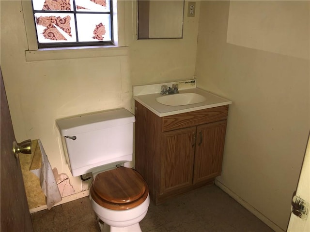 1408 S Norton Hwy, Freer, TX 78357 - half bathroom with vanity and toilet