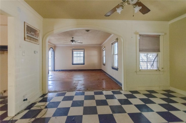 foyer entrance with ornamental molding