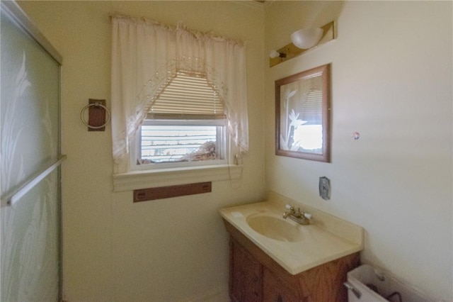 bathroom featuring vanity