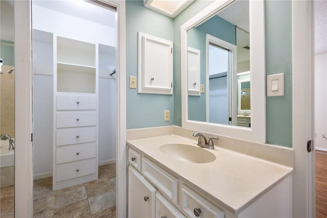 bathroom with vanity