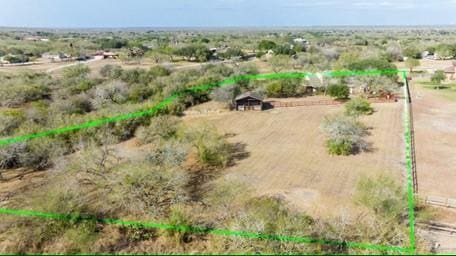 bird's eye view featuring a rural view