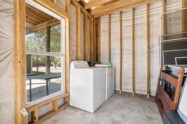 laundry room with separate washer and dryer