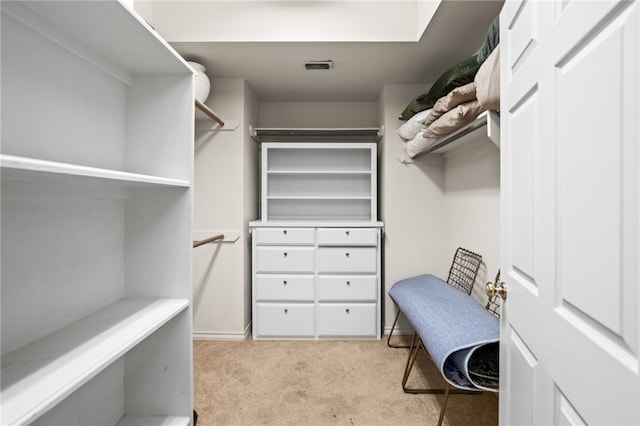 13726 Cayo Gorda Ct, Corpus Christi, TX 78418 - walk in closet featuring light carpet and visible vents