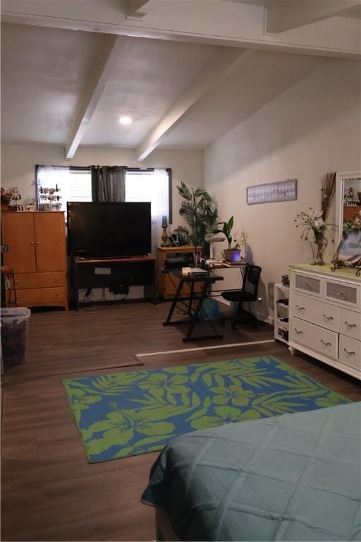 109 Kissling Ave, Robstown, TX 78380 - interior space with beamed ceiling and wood finished floors