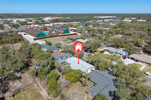 bird's eye view featuring a residential view