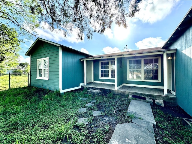 view of front of home with a porch