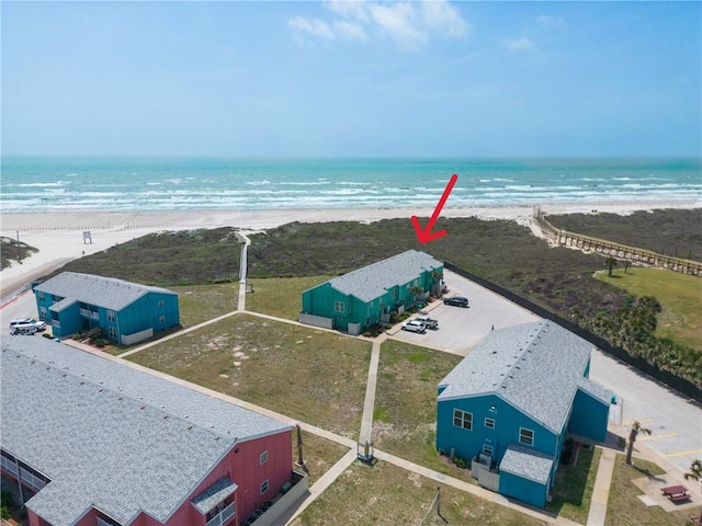800 Beach Access Road 1a 804, Port Aransas, TX 78373 - drone / aerial view of unending shoreline