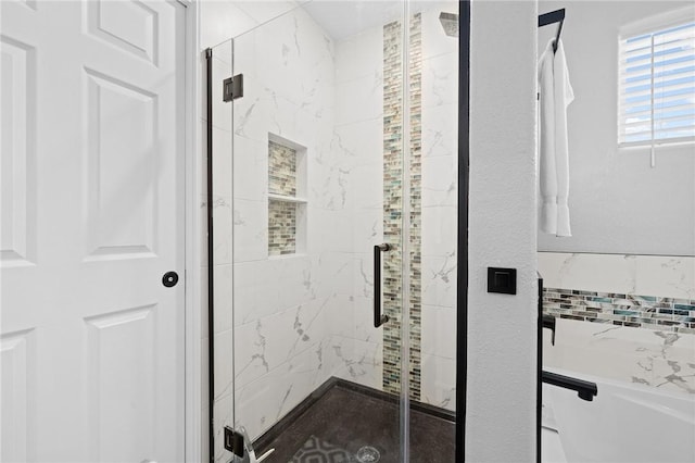 bathroom with walk in shower