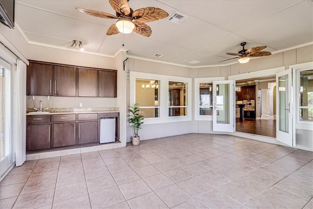 113 Bay Ct, Aransas Pass, TX 78336 - unfurnished sunroom with a sink