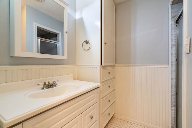 bathroom featuring vanity