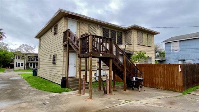 view of rear view of property