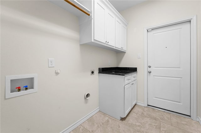 13822 Whitecap Blvd, Corpus Christi, TX 78418 - laundry area with hookup for a washing machine, cabinet space, and electric dryer hookup