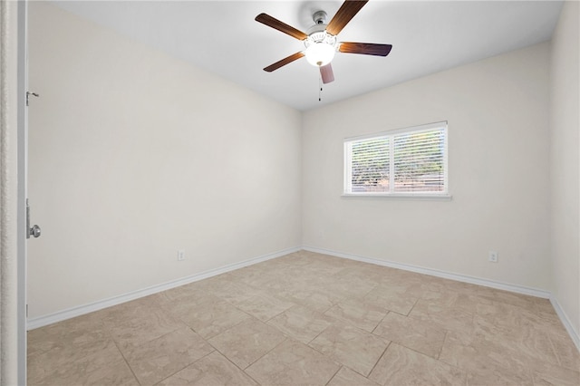 13822 Whitecap Blvd, Corpus Christi, TX 78418 - empty room featuring a ceiling fan and baseboards