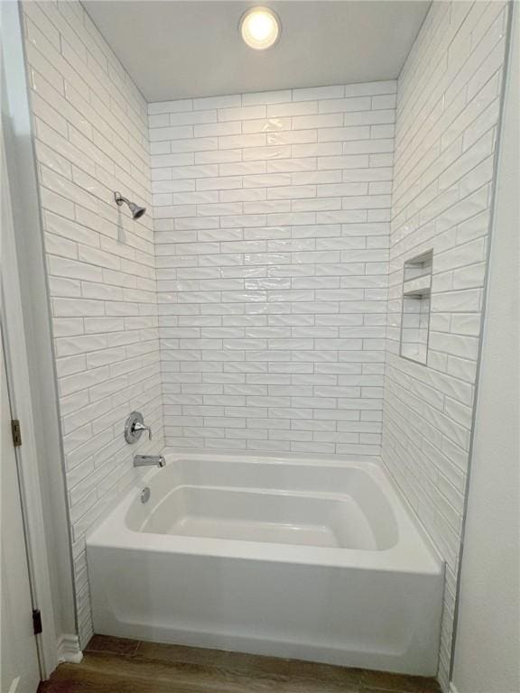 2550 Las Estrellas St, Corpus Christi, TX 78414 - bathroom with wood finished floors and  shower combination