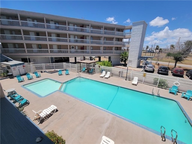 view of pool with a patio