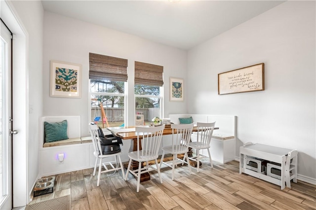 dining room featuring wood finished floors