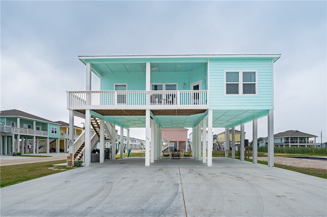 beach home with a carport