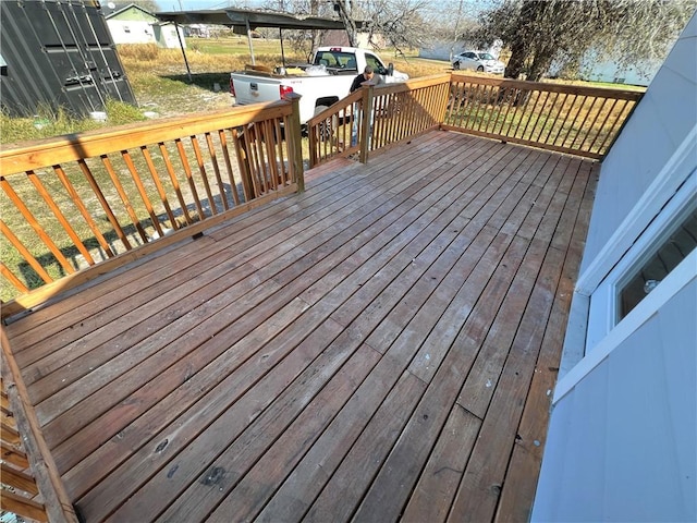 view of wooden terrace