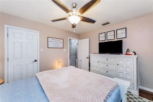 6309 Brianna Cir, Corpus Christi, TX 78414 - bedroom with ceiling fan and baseboards