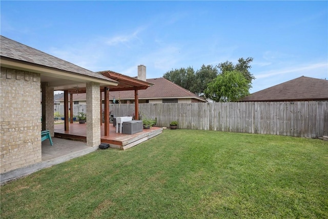 6309 Brianna Cir, Corpus Christi, TX 78414 - fenced backyard featuring a deck
