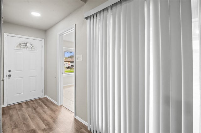 interior space featuring light hardwood / wood-style floors