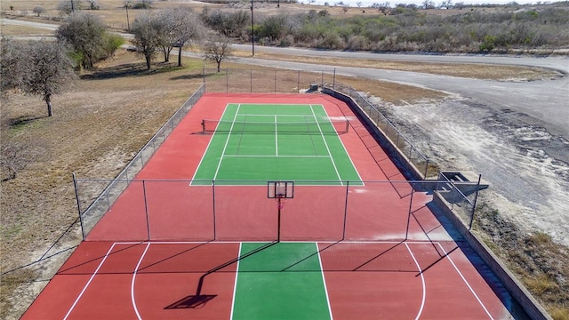 view of sport court with basketball court