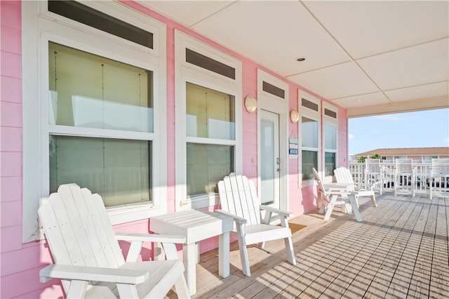 view of patio with a porch