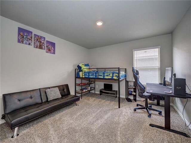 2693 Excelsior Blvd, Corpus Christi, TX 78415 - carpeted bedroom with a desk and recessed lighting