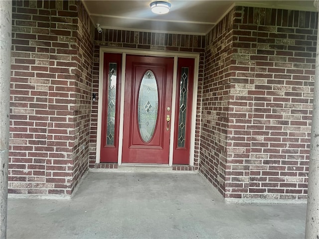 view of exterior entry