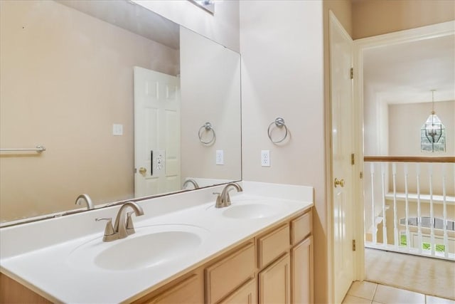 6709 Pembrock, Corpus Christi, TX 78414 - full bathroom featuring double vanity and tile patterned flooring