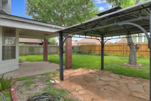 6709 Pembrock, Corpus Christi, TX 78414 - view of patio / terrace with a gazebo