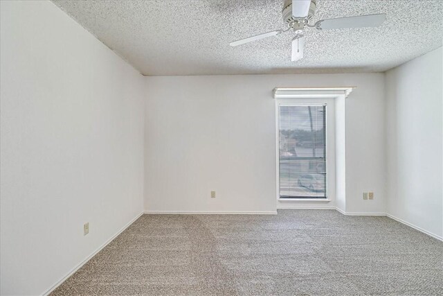 6702 Everhart Unit N102, Corpus Christi, TX 78413 - carpeted empty room with a textured ceiling and a ceiling fan