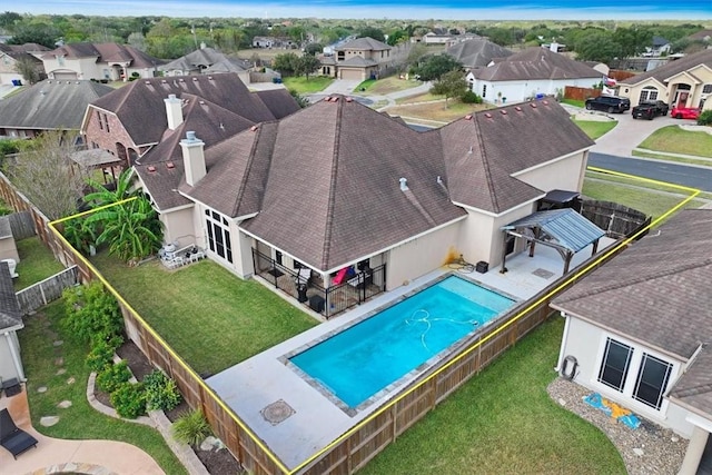 4530 Ballad Tree Dr, Corpus Christi, TX 78410 - view of pool with a residential view and a patio