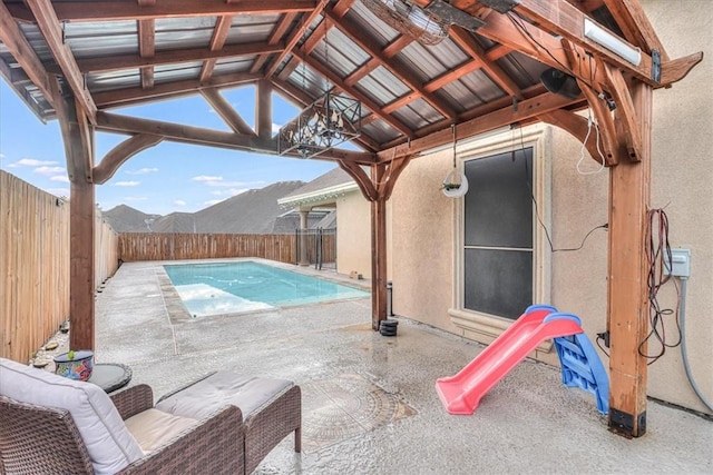 4530 Ballad Tree Dr, Corpus Christi, TX 78410 - view of swimming pool featuring a fenced backyard and a patio