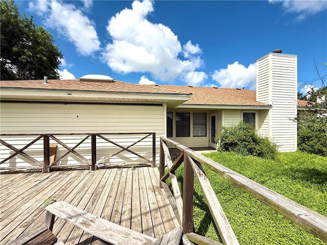 3325 Hampton St, Corpus Christi, TX 78414 - view of wooden deck