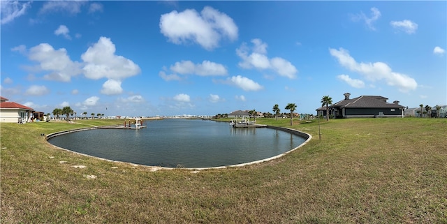 view of water feature