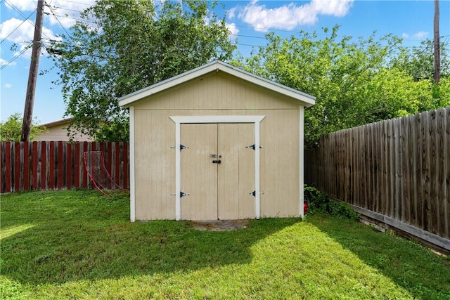 11330 Brendel, Corpus Christi, TX 78410 - view of shed featuring a fenced backyard