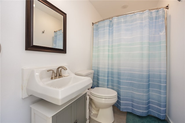 bathroom with toilet and sink