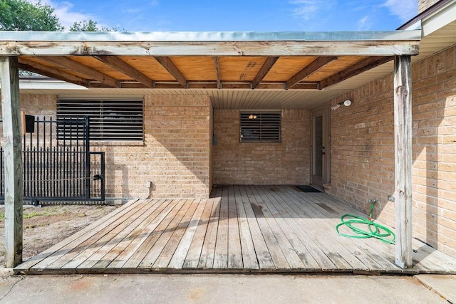 10710 Atlanta St, Corpus Christi, TX 78410 - view of wooden deck