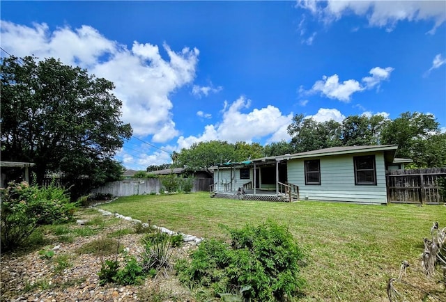 515 Deforrest St, Corpus Christi, TX 78404 - rear view of house with a fenced backyard