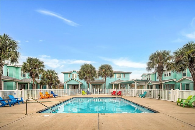 view of pool with a patio