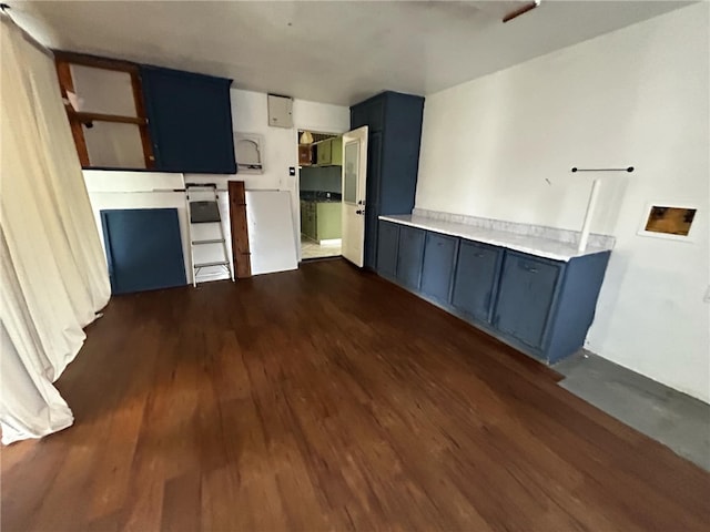 interior space featuring dark hardwood / wood-style floors