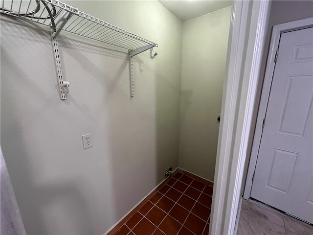 laundry room with tile patterned flooring