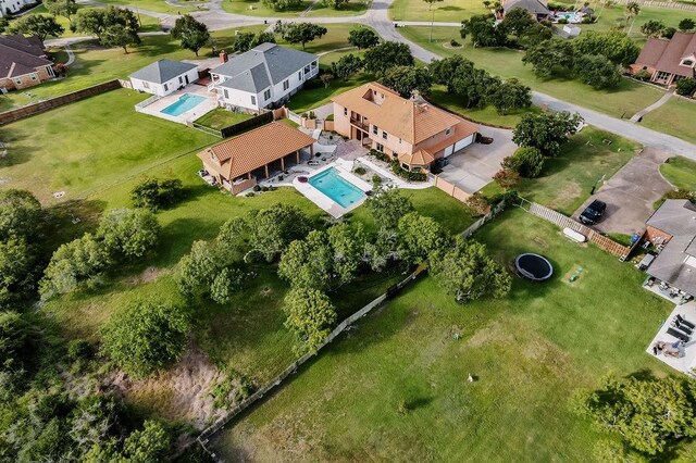 4950 Deer Park, Corpus Christi, TX 78413 - aerial perspective of suburban area featuring a pool