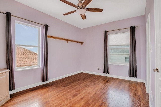 4950 Deer Park, Corpus Christi, TX 78413 - unfurnished room with light wood-style flooring and ceiling fan