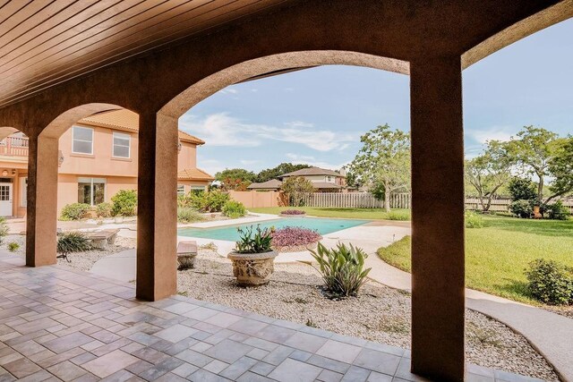4950 Deer Park, Corpus Christi, TX 78413 - fenced backyard featuring a patio