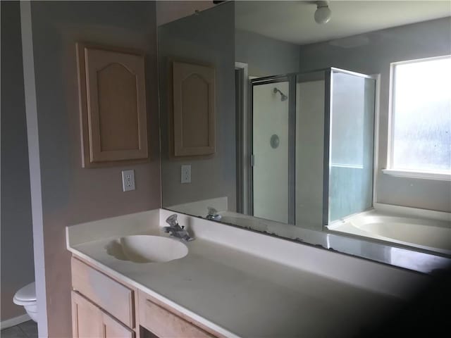 5026 Graford Pl, Corpus Christi, TX 78413 - full bath with a stall shower, vanity, and a bath